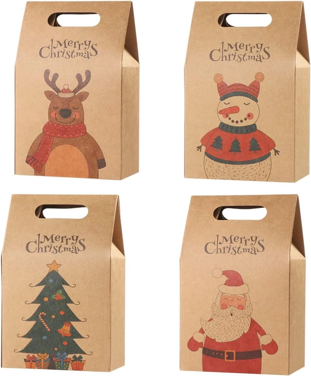 Hemoton Sacs Cadeaux Avec Poignée En Papier Kraft Lot De 16 Sacs Cadeaux De Noël Sacs En Papier Organisateur De Bonbons Au Chocolat Boîte Cadeau Sac De Fête D'anniversaire 11 X 7 X 17,5 Cm 3 Hemoton Sacs Cadeaux Avec Poignée En Papier Kraft Lot De 16 Sacs Cadeaux De Noël Sacs En Papier Organisateur De Bonbons Au Chocolat Boîte Cadeau Sac De Fête D'anniversaire 11 X 7 X 17,5 Cm